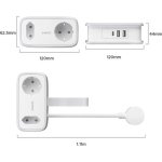 Régua Orico 6 Tomadas USB-A USB-C com Proteção e Design Dobrável