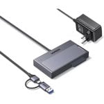 Ugreen SSD Gehäuse 2 in 1 M.2 + SATA USB Adapter Magnetisch Dunkelgrau