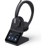 Casque Yealink WH64 Pro Dual sans fil Bluetooth avec réduction de bruit, micro et écran tactile noir