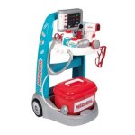 Carrito médico Smoby 7600340207 electrónico con luces, sonidos y 25 piezas