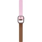 MOFT Snap Duo Strap Apple Watch SE 3 Braun Rosa Silikon Magnetschluss