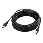 Câble USB Vision 10 m USB C à USB B 3.2 Gen 1 Noir