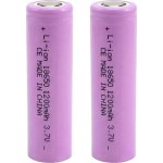 Wiederaufladbarer Avizar Li-Ion Akku 3.7V 1200mAh Set mit 2 Stück