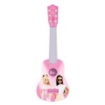 Guitarra Infantil Barbie 53 cm Rosa e Azul - 6 Cordas Nylon Lexibook