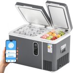 Outsunny Nevera Portátil Eléctrica 35 L Con Compresor Doble Zona Control Por App