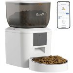 Pawhut Comedero Automático 4l Wifi 2.4g Control App Cuencos 1-10 Comidas Al Día