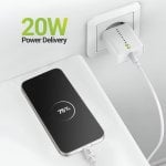 Cargador USB Mayaxess SEK-VIRT-PX9 20 W blanco con cable USB-C 1 m