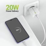 Caricatore USB Mayaxess SEK-VIRT-A34 20W bianco con cavo USB-C 1m