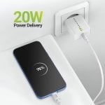 Caricatore Rapido Mayaxess SEK-VIRT-PX8A 20W con Cavo USB-C 1m Bianco