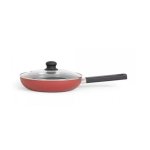 Salteadora Livoo MEP153R antiaderente 26 cm alumínio vermelha com tampa