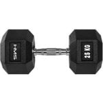 Mancuerna hexagonal HMS HEX PRO gomada 25 kg