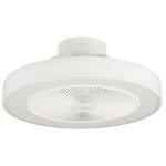 Ventilateur de Plafond avec Lumière Taurus Fresko Invisible 25W 49cm 6 Vitesses Moteur DC Silencieux Télécommande Minuterie