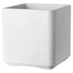 Pot de fleurs Deroma Cube Cosmo Perle 38x38x39 cm 25,5 L recyclé