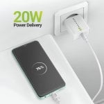 Cargador USB 20W Mayaxess con carga rápida y cable USB-C