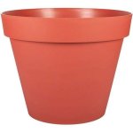 Jardinière EDA Toscane Rond Ø40 x H32 cm 23 L Terracotta Orange Polypropylène Anti-UV