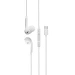 Kopfhörer DCU Advance Tecnologic mit USB-C Kabel für Musik Weiß