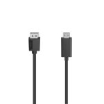 Cabo HAMA DisplayPort para HDMI 1,5 m 4K Preto