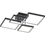 Lámpara de techo Trio Sorrento LED integrado negro 52 cm