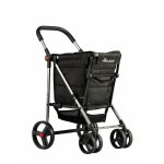 Carrinho de compras Rolser Basket 4B 50 kg 360° Preto
