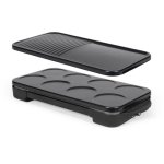 Plancha para crepes 2 en 1 Livoo 1500 W 8 mini crepes placas extraíbles