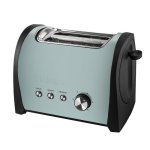 Tostapane Küken 33957 2 fette 800W Acciaio inoxidabile Verde Vintage