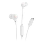 Auriculares Motorola Earbuds 3C-S com cabo USB-C para chamadas e música branco