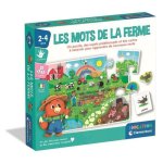 Clementoni Les Mots de la Ferme Lernpuzzle 12 Maxi-Teile mit taktilen Vokabelkarten