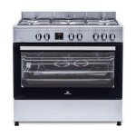 Cuisinière gaz Continental Edison CECP9060IXDD 5 feux 95L catalytique