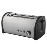 Tostapane Küken 33622 4 fette 2 fessure lunghe 1400W acciaio inox nero