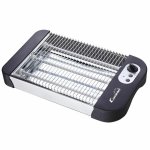 Tostapane COMELEC TP7065 900W Nero Acciaio Inox Fessura Larga