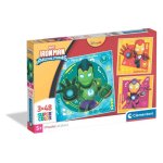 Puzzle Clementoni Iron Man Pack 3x48 Peças Ilustrações Infantis