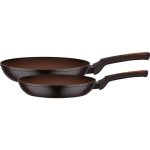 Set de 2 sartenes de inducción GSW Terra aluminio forjado antiadherente rojo