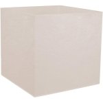 Maceta cuadrada EDA Volcania efecto piedra beige caliza 49,5 cm 57 L