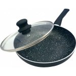 Bratpfanne KingHoff KH-3956 22cm Marmor Antihaft mit Glasdeckel
