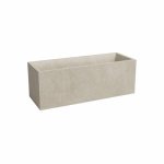 Jardinière Artevasi Sydney 100 cm 98 L crème aspect béton mat