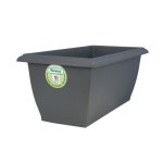 Jardinière Rectangulaire Riviera Evolution Grise 80x40x32 cm 64 L