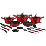 Kochgeschirr-Set Berlinger Haus Metallic Burgundy 17-teilig