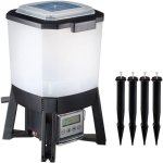 Alimentatore solare per stagni Ubbink 6L automatico con timer copertura 1-3m e pannello LCD