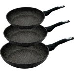 Klausberg KB-7290 3-teiliges Granit-Pfannen-Set für Induktion und Geschirrspüler