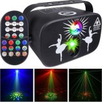 Lâmpada de Efeitos LIGHT4ME Party Light 3 LED RGB laser e controlo remoto