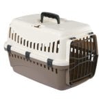 Transportín Kerbl Expedition 48 x 32 x 32 cm PVC crema y taupe para perros pequeños