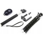 Selfie Stick Xrec 4 in 1 con Treppiede Flessibile e Telecomando Bluetooth