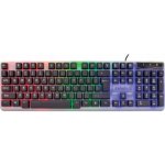 Teclado Rebeltec Neon membrana RGB con bloque numérico y USB inglés (EN)