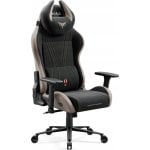 Silla gaming Diablo Chairs X-Horn 2.0 Normal Size Camel Black con soporte lumbar y tapizado Munich Suede