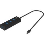 Hub Krux 4 Ports USB 3.0 5 Gb/s Modell KRX0102 aktiv USB-C