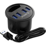 Hub Orico 4 ports USB 3.1 Gen1 5 Gbps modèle DESK-4U-BK-BP sans extras