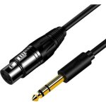 Cabo de áudio XLR para Jack 6,35 mm Mozos 3 m