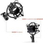Micrófono Mozos SHM1 antivibración metálico con adaptador universal