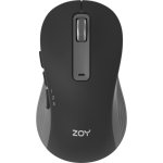 Ratón ZOY ZMS88 Bluetooth USB Wi-Fi 1600 DPI Schwarz Grau 7 Tasten