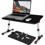 Mesa Gaming Mozos 17" MDF Regulável Dobrável Antiderrapante Preta